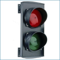 ASF 2RV Светофор 2-х секционный красный/зеленый,  лампы накаливания,  220 В